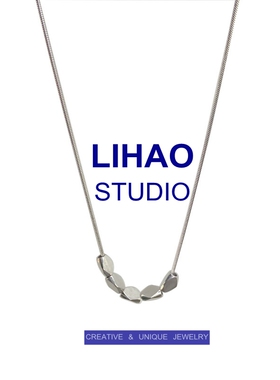 LIHAO不规则菱形项链女2023年新款小众设计ins高级感春夏季锁骨链