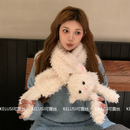 可露丝小羊围巾女生冬2025