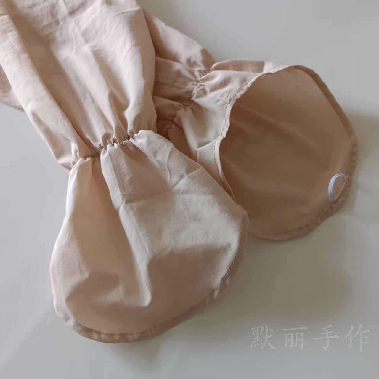 夏季纯棉防晒袖套超长宽松透气防紫外线护袖薄款开车袖子遮手背
