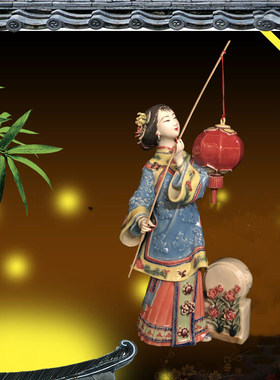 陶瓷工艺品石湾公仔大师满堂吉庆
