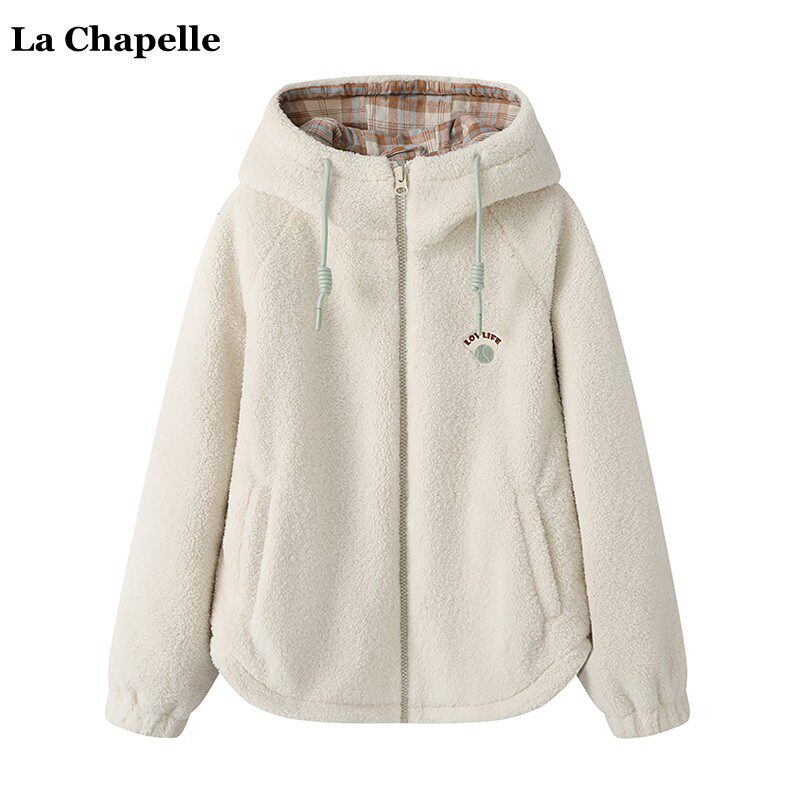 拉夏贝尔/La Chapelle秋冬新款韩版羊羔绒保暖加厚外套女连帽棉服使用感如何?