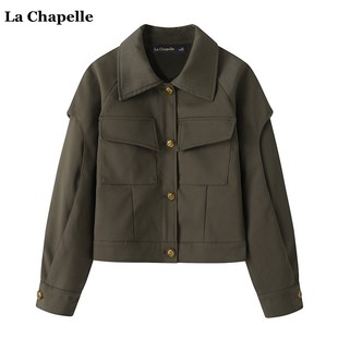 复古高级感短外套女工装 Chapelle秋季 美式 夹克潮 新款 拉夏贝尔
