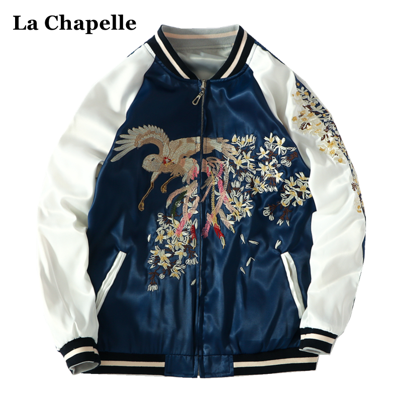 拉夏贝尔/La Chapelle2023年春秋棒球服女宽松横须贺凤凰刺绣外套怎么样,好用不?