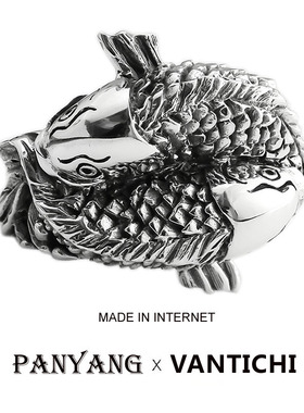 [富贵吉祥]纯银潮男复古戒指