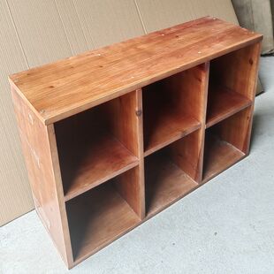 实木书架落地矮书柜客厅格子柜家用收纳置物柜幼儿园组合储物柜子