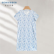印花可外穿家居服中长裙 简约天丝棉V领短袖 舒雅女士睡裙 26年夏季