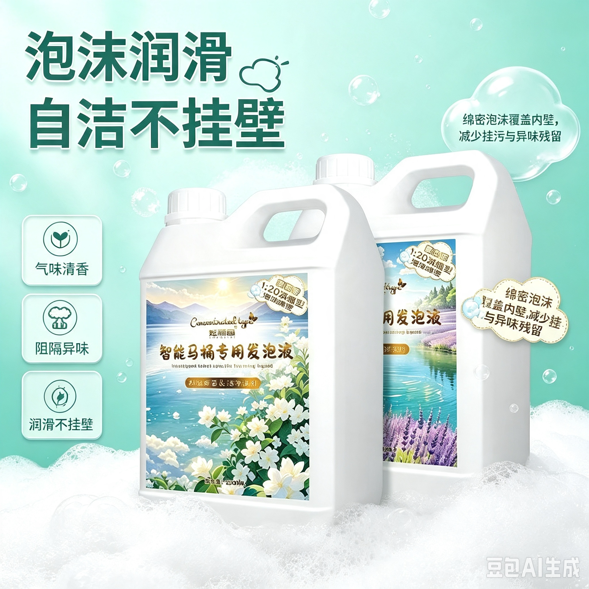 智能马桶通用泡沫盾泡沫云补充液