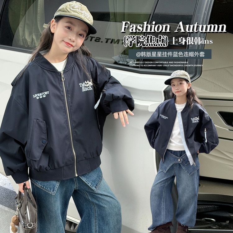 2026韩版女童棒球服外套秋冬普通外套