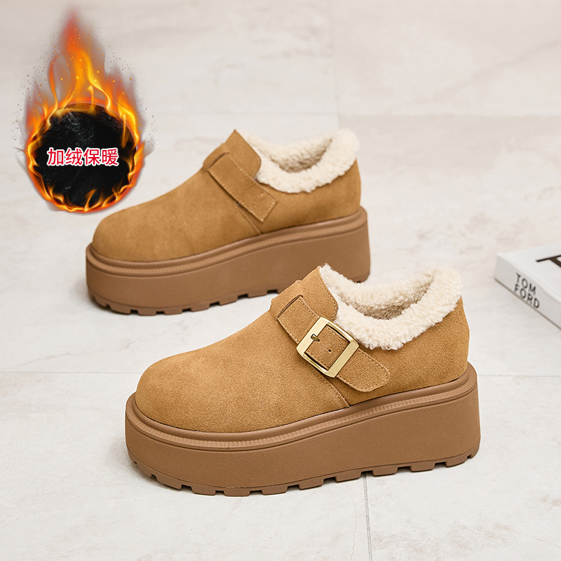 小码厚底松糕鞋女313233博肯鞋