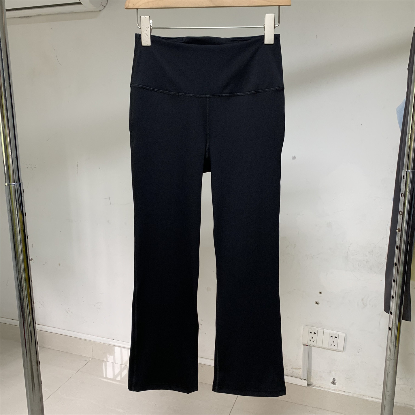 7分裤【lu】实拍正品春夏薄款高腰修身瑜伽运动普拉提喇叭健身女