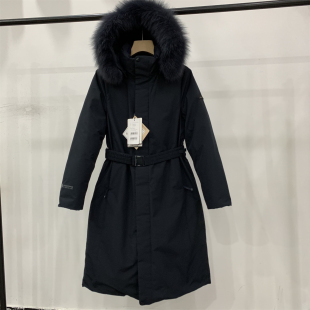 实拍张元英同款长款鹅绒羽绒服女三防面料2026冬季收腰加厚保暖