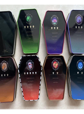 日单散货迪士尼扭曲仙境金属盒ACE AZUL RIDDLE vil rook罐子