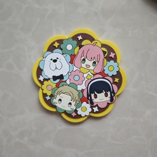 包邮 散货间谍过家家阿尼亚约尔劳埃德SPY×FAMILY 橡胶小杯垫