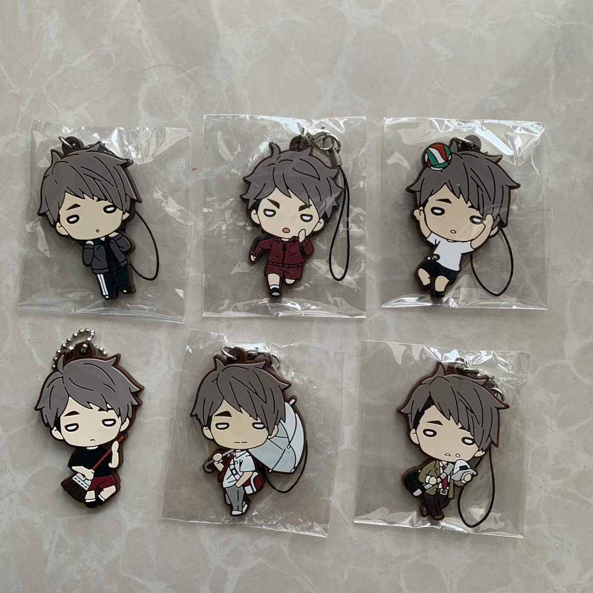 排球少年 日单散货 橡胶挂件 影山飞雄 月岛萤 及川彻 孤爪研磨