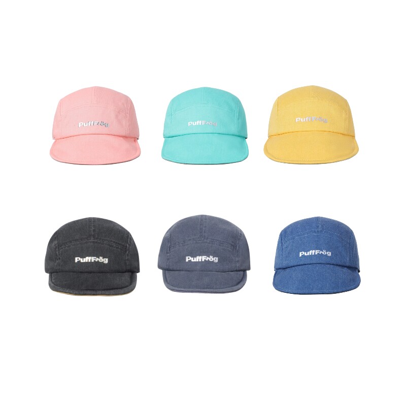 PuffFrog Basic 5 Panel Hat基础纯棉拼色卷檐遮阳五片帽
