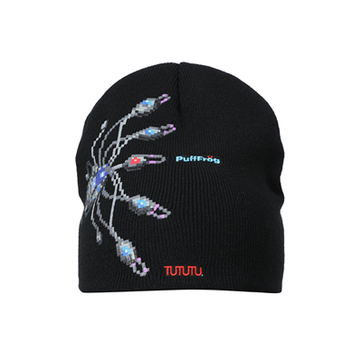 PuffFrog x TUTUTU. 联名蜘蛛脑机毛线帽针织帽男女冷帽