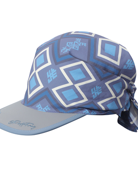 PuffFrog Minority Bandana Hat 海南黎族民族印花遮阳头巾帽