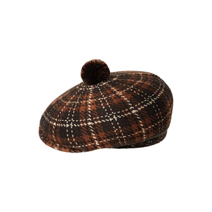 Kangol New Heritage Flat Cap新款绒球传统平顶贝雷帽狩猎帽