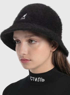 Kangol Furgora Casual袋鼠秋冬复古兔毛圆顶渔夫帽保暖毛绒帽子