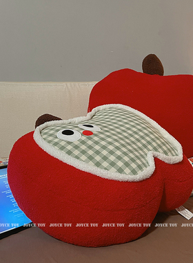 可爱苹果抱枕女生睡觉毛绒玩具床头靠垫宿舍沙发办公室护腰礼物女