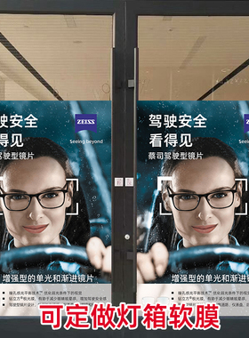 蔡司驾驶型镜片眼镜店装饰贴画