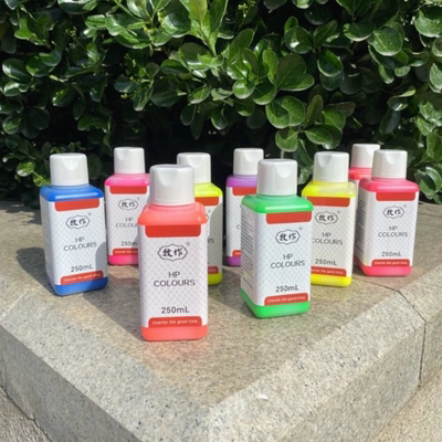 牧作PRIEST球鞋涂鸦超艳荧光HP色膏皮鞋包磨损掉色上色翻新高版本