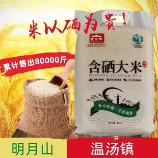 温汤富硒大米含硒大米宜春明月山特产状元洲家宴米5kg礼盒10斤装