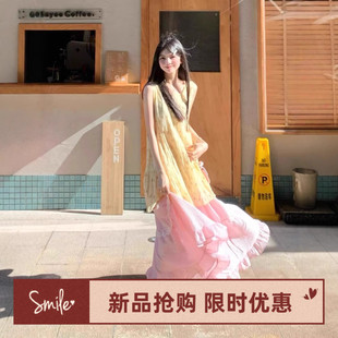 搭配一整套轻熟韩系连衣裙子夏天多巴胺穿搭奶系甜美两件套装 夏装