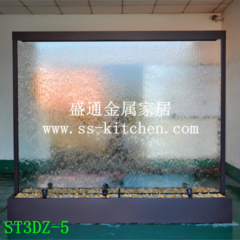 订做水幕墙  办公屏风隔断水帘 公司 酒店大厅 餐厅流水屏风