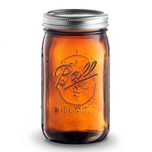 ball 密封梅森罐 斗草茶色避光棕色梅森罐咖啡豆保湿 masonjar 美式