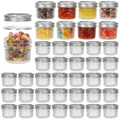 4oz美式 梅森罐mason玻璃钻石密封罐早餐酸奶燕麦杯带盖