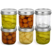 10oz美式 mason梅森罐玻璃光面密封罐沙拉酸奶燕麦杯带盖