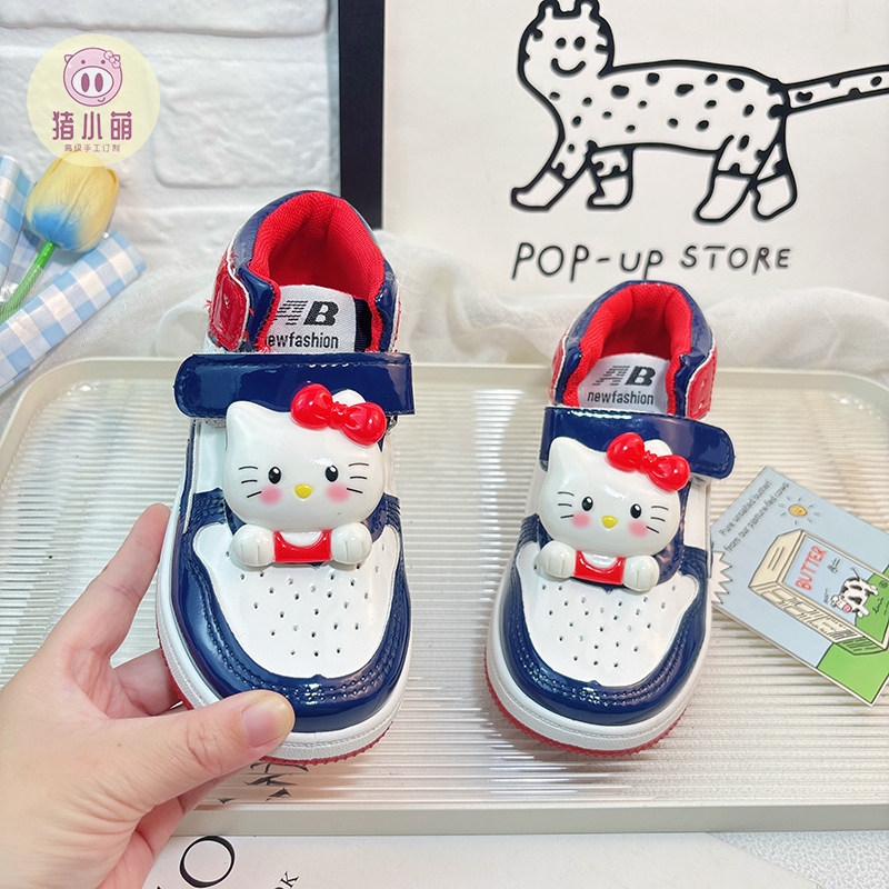 女童高帮板鞋女孩小学生鞋子2026新款四季款今年流行爆款潮牌韩版