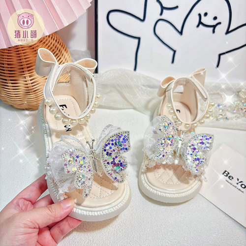 夏季新款女童透气罗马凉鞋软底