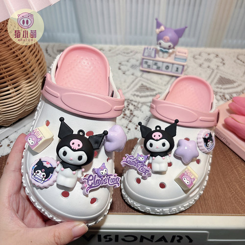 卡通女童夏季防滑洞洞鞋一鞋两穿