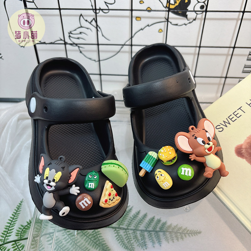 时尚女童夏季防滑洞洞鞋柔软舒适