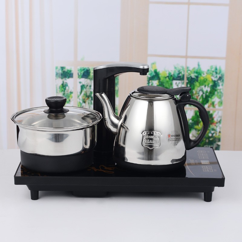 全自动上水电热水壶自动旋转加水烧水壶茶具套智能家用电磁泡茶炉