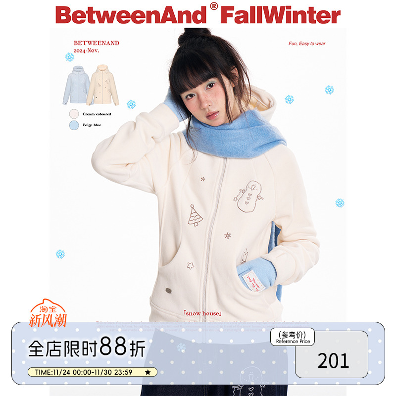 冬季原创雪人卫衣外套