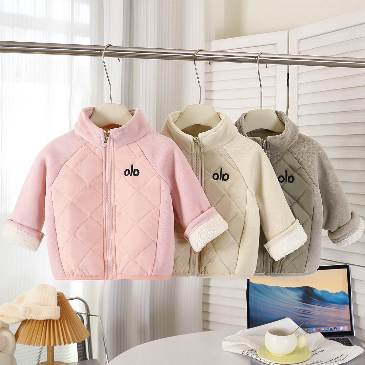儿童奥粒绒加绒外套冬季新款男童保暖拉链上衣女童棉服童装,童装/婴儿装/亲子装,棉袄/棉服,淘宝优惠券,粉丝福利购,淘宝优惠卷