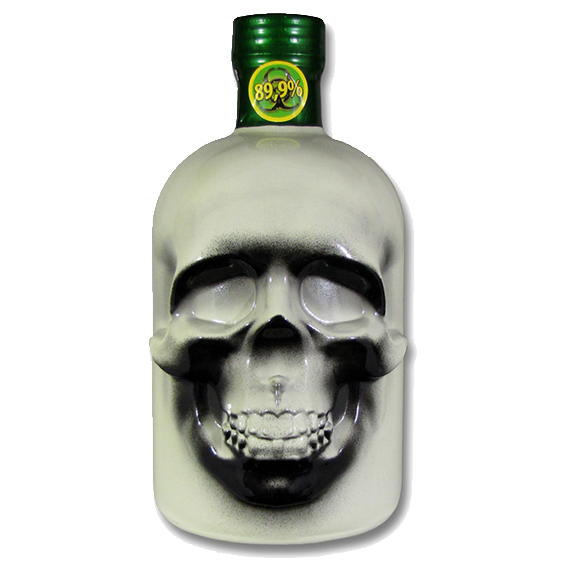 9度德国白魔骷髅头苦艾酒absinthe送绿直酒版杯勺