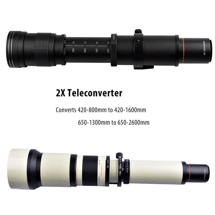 420-800mm F8.3手动镜头适用于佳能尼康单反索尼微单长焦摄月荷