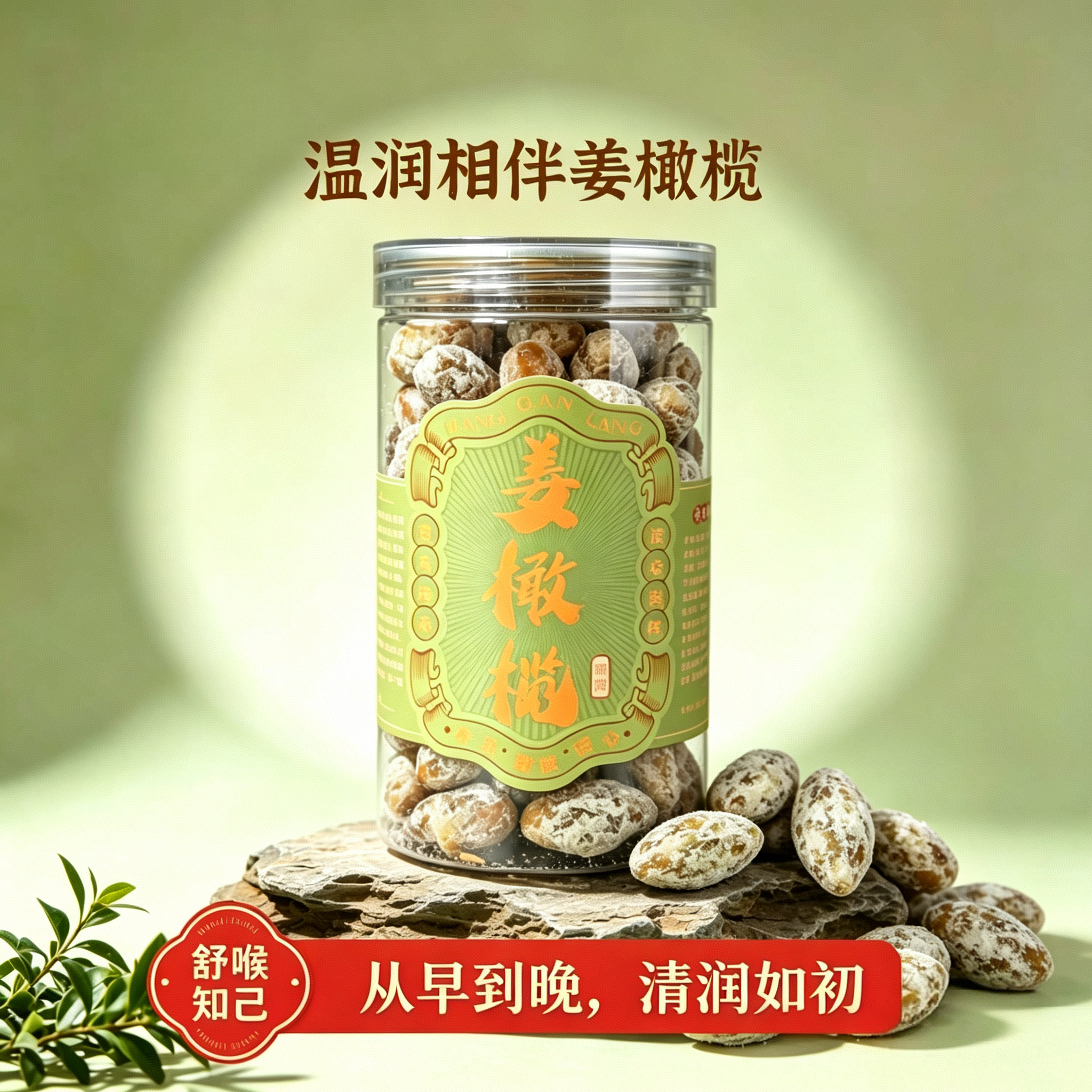 冰糖姜橄榄无添加正宗手工制作休闲特产零食蜜饯果干非南姜甘草