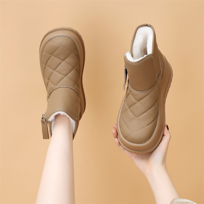 雪地靴冬季女款2025新款加绒加厚东北厚底显瘦防寒保暖棉靴大码41,女鞋,时尚雪地靴,淘宝优惠券,粉丝福利购,淘宝优惠卷