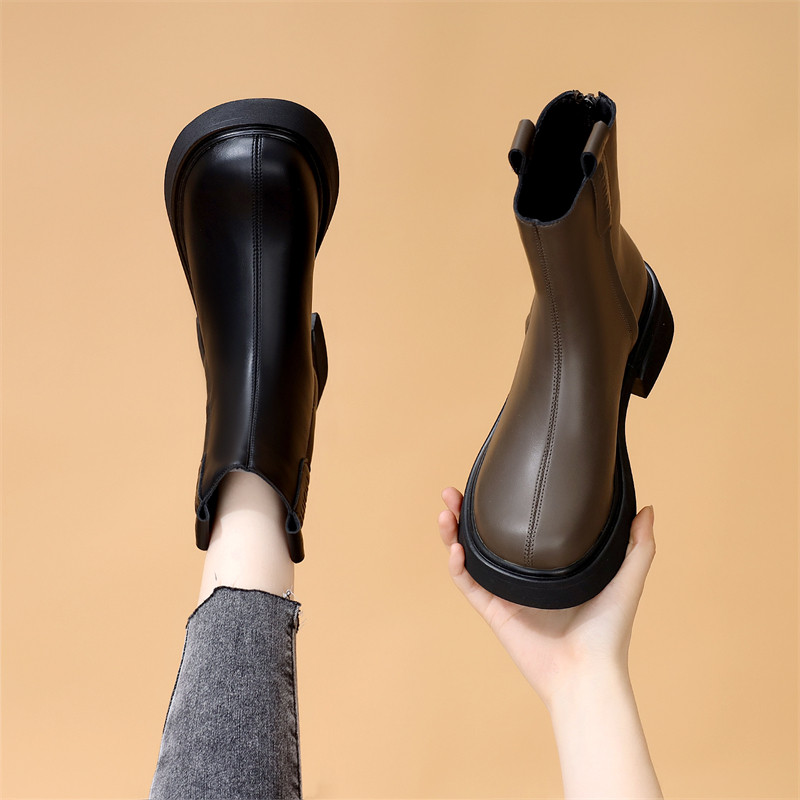 平底韩版时尚显瘦马丁靴