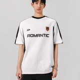 夏季男式圆领拼接260克重磅美式机车潮牌短袖T恤A155-CLT06-TP37，男装T恤，电商A155-1