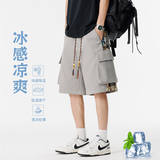 美式潮刺绣工装短裤夏男款休闲宽松五分裤大码A155-WD211-TP37，男装牛仔裤，电商A155-1