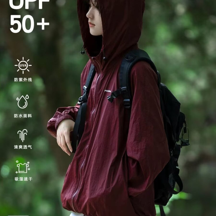 宽松风衣夹克防晒服防紫外线透气外套百搭上衣潮 A155-CLJ02-TP48图片