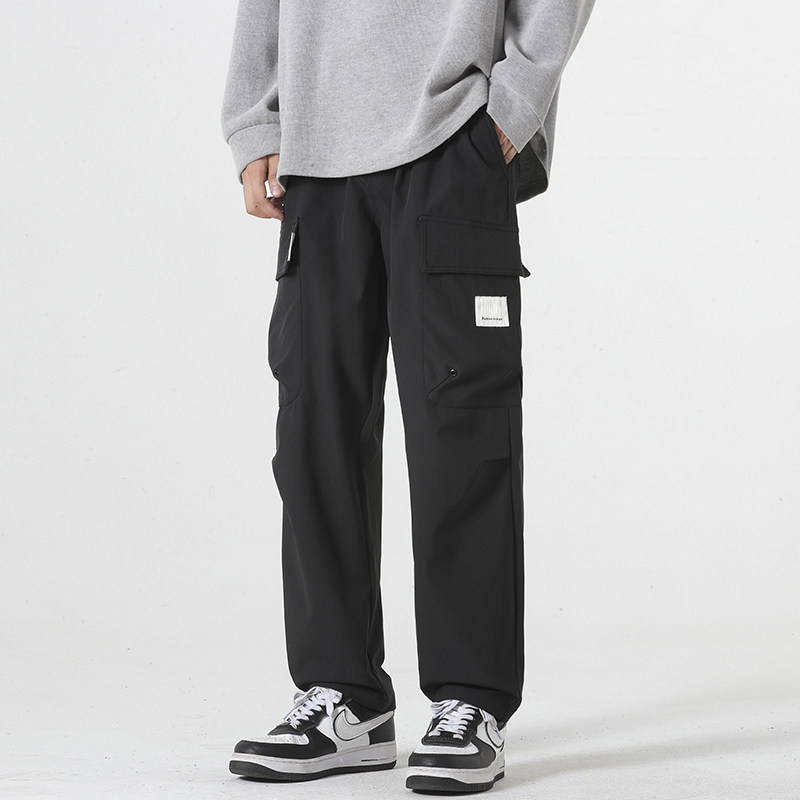 2025男新款简约工装裤青少年运动直筒宽松休闲裤A155-WD9915-TP45,男装休闲裤,电商A155-1