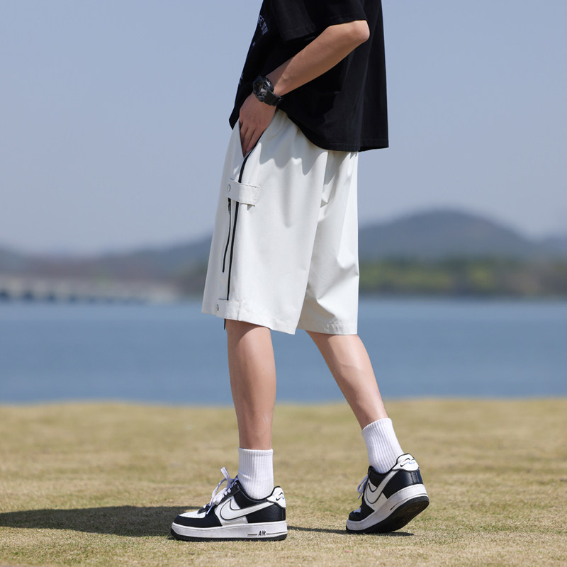 2025年夏新款男士冲锋短裤大码户外防泼水休闲裤A155-DZL01-TP45,男装休闲裤,电商A155-1