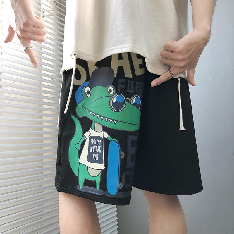 2025夏季冰丝速干短裤男五分裤潮流休闲中裤沙滩裤A155-K312-TP25，男装牛仔裤，电商A155-1